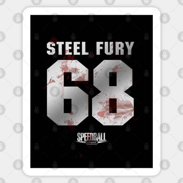 Steel Fury Jersey Sticker by RetroCheshire